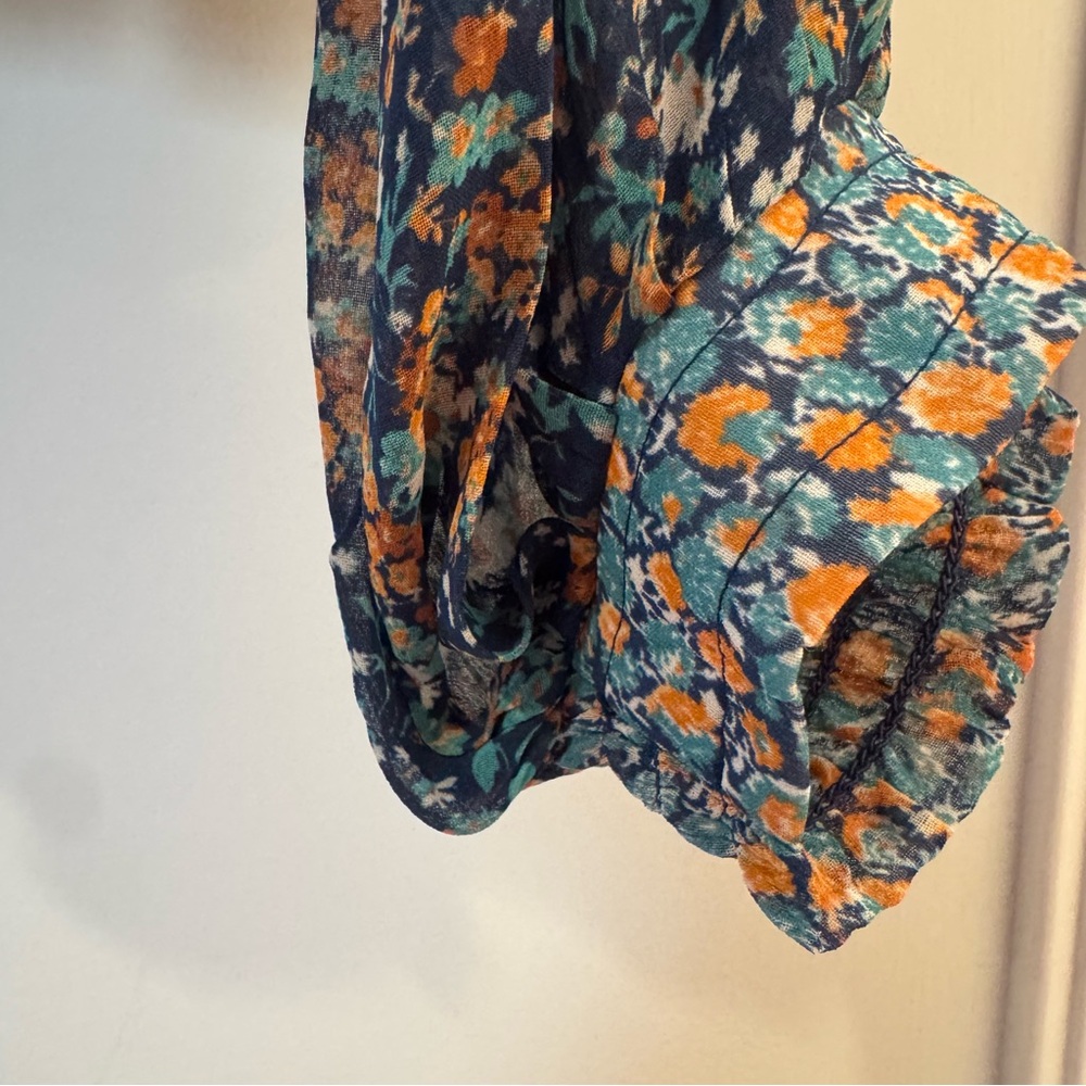 NWT Gorgeous Anthropologie Plus Size Sheer Floral Flowy Blouse - Picture 5 of 12